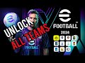 eFootball 2024 : How to unlock all teams