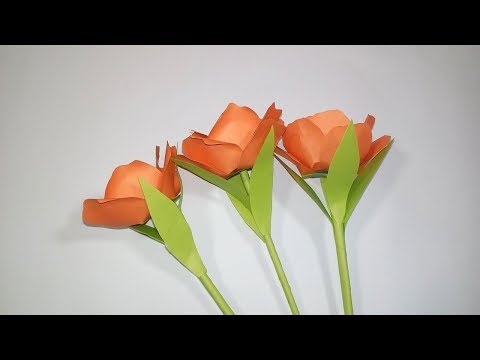 How to Make Easy and Beautiful Paper Flower | DIY Origami Flower Tutorial Video