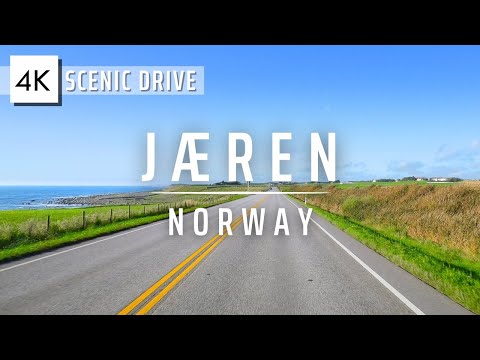 Scenic Jæren Drive along Norway's Longest Beaches | Part 2: Egersund to Orrestranda [relaxing music]