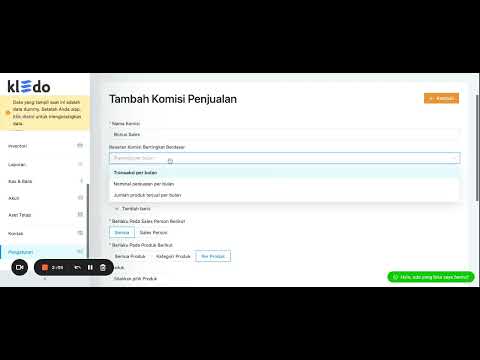 Fitur Komisi Sales Person