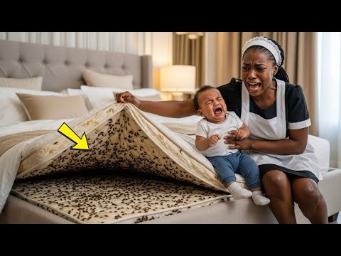 The Billionaire's baby wouldn’t stop crying on the Bed—until a poor black maid did the unimaginable
