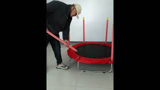 55-Inch / 140cm Kids Trampoline with Safety Net – Easy Assembly Guide