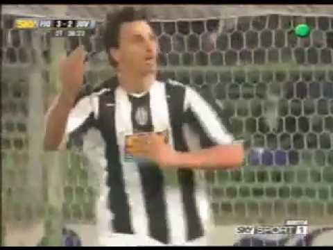 Gol Ibrahimovic Fiorentina-Juventus 3-3 2004-05