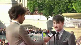 Daniel Radcliffe And J.K. Rowling On Red Carpet 7. July 2011 Harry Potter 7 Part 2 Premiere