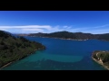 This footage pans across different areas of Deep Bay, which lies halfway along the Western side of Tory Channel, and gives a perspective of the bay looking out towards the Eastern side of the channel and looking back into the bay.