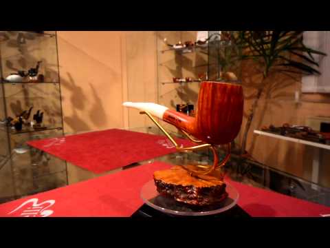 Pipa radica half bent fatta a mano - www.paronellipipe.it