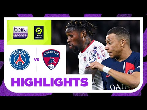 PSG v Clermont Foot | Ligue 1 23/24 Match Higihlights