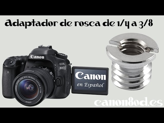 Vídeo relacionado con 6 Adaptadores de Rosca para Trípode de Cámara - 1/4" a 3/8" - Tornillo Convertidor para Cámara de Vídeo, Monopod, Ballhead y Soporte