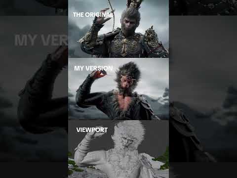 Recreating this iconic Black myth: Wukong scene in Blender 3D #wukong #blender3d #3danimation #cgi