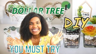 DOLLAR TREE DIY SPRING FARMHOUSE HOUSE DECOR YOU MUST TRY | SUPER EASY ALL FOR $1 | Decor + 4 - $