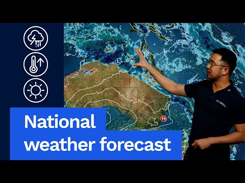 National weather forecast: Rain and storms continue for northern Australia, hot in the west