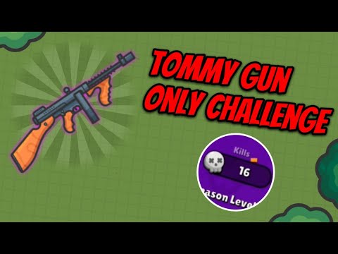 16 Kills TOMMY GUN only Challenge | ZombsRoyale.io Mobile