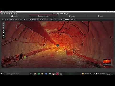 Nube de puntos túnel Autopista Vespucio Oriente (AVO 1) - WWW.DECEROABIM.COM
