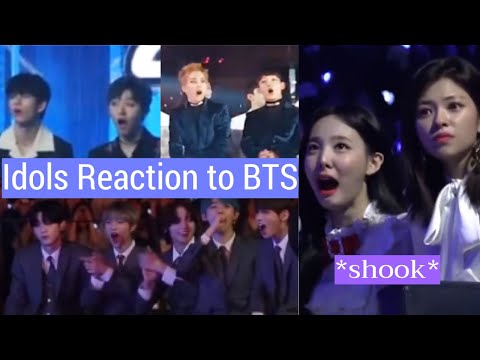 Idols Reaction to BTS (TWICE, EXO, TXT, IU...)