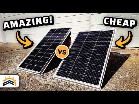 ECO-WORTHY 200 Watt Bifacial Solar Panel 2pcs 100 Watt Monocrystalline Solar Panel Module Off Grid PV Power for Home, Camping, Boat, Shed Farm, RV,12V/24V Battery video review thumbnail