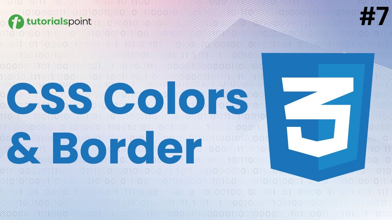 CSS Colors, CSS Border | CSS Course for Beginners