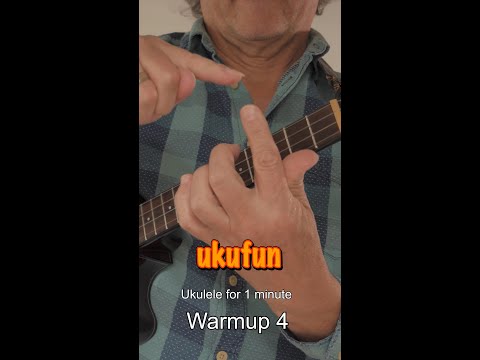 Ukulele for 1 minute - Warmup 4#Shorts