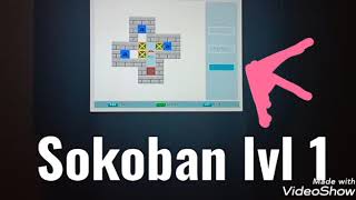 How to solve sokoban( box man) LEVEL 1