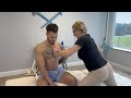 ASMR Chiro POWERFUL Back CRUNCHEs Relieved His Upper Back Tightness And Stiffness
