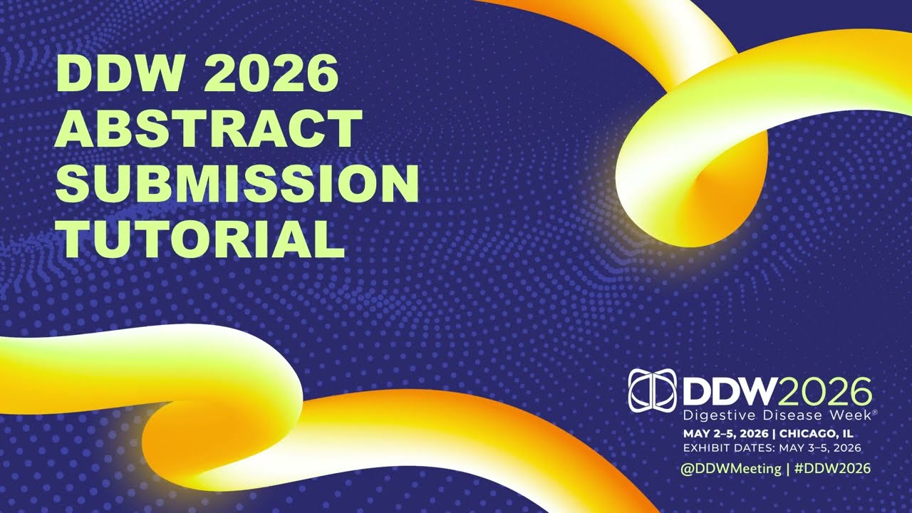 DDW 2026 Abstract Submission Tutorial