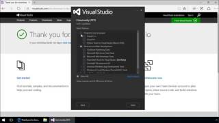 Visual Studio Community 2015 Installation for VC++