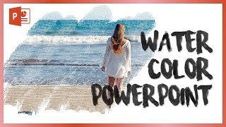 수채화 느낌의 이미지 편집법! 파워포인트 디자인 EZ세상. Brush powerpoint