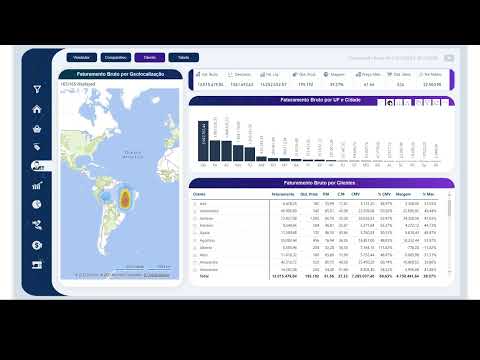 Mapa de Aquecimento de Vendas por Cliente - Power BI - Wiki Sistemas