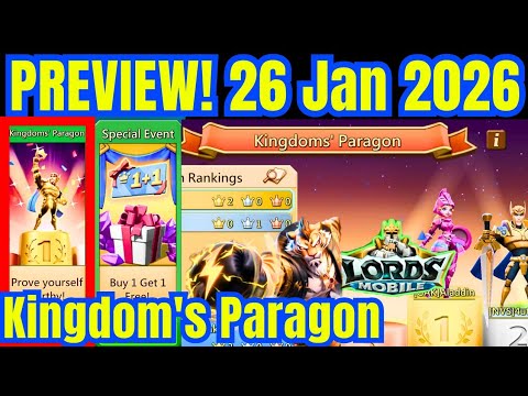 Lords Mobile – 26 January 2026 Update: packs, monsters & more, Preview Kingdom's Paragon 