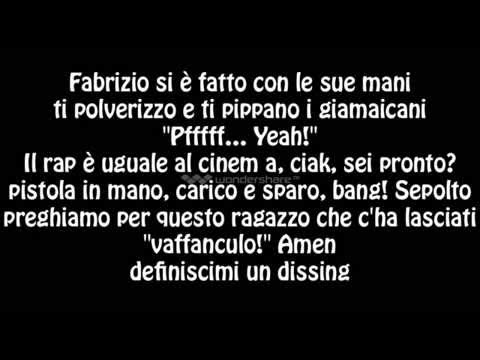 Fabri Fibra Niente di personale diss vacca Testo