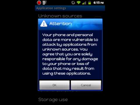 How to enable "Unkown sources" on andriod
