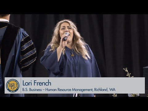 WGU 2019 Seattle Bachelor's Commencement - National Anthem Sang by Lori French
