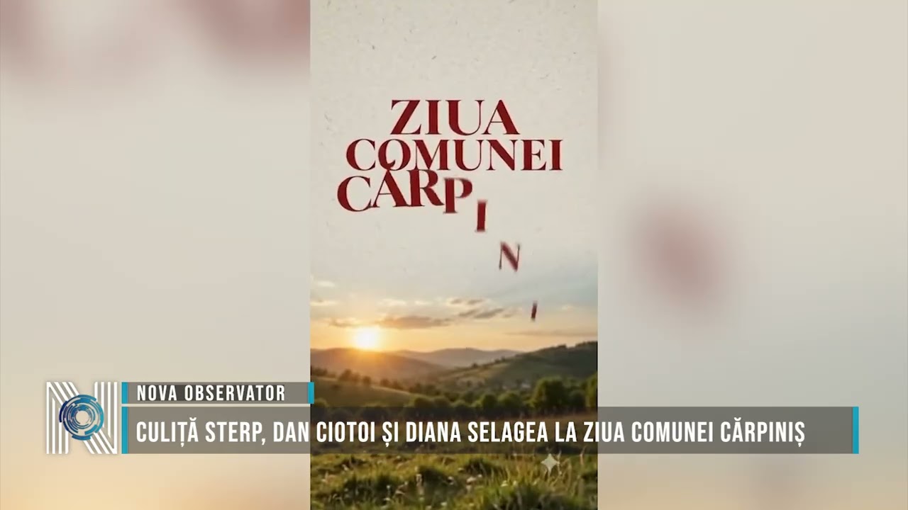 Culiță Sterp, Dan Ciotoi și Diana Selagea la Ziua Comunei Cărpiniș