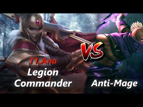 Ana offlane Legion Commander vs Anti-Mage/Spirit Breaker | First 10 minutes