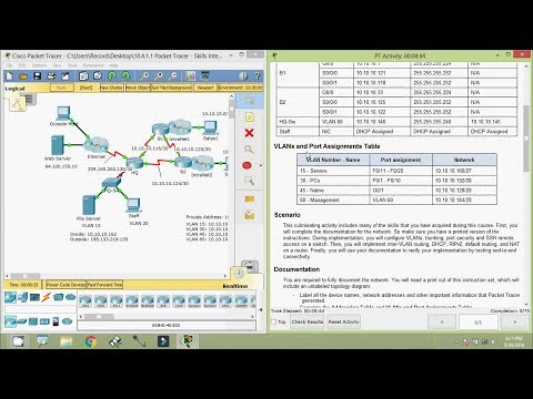10.4.1.1 Packet Tracer - Skills Integration Challenge