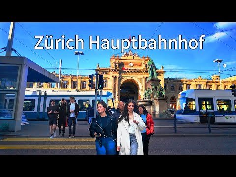 🇨🇭Zürich Hauptbahnhof 4K Rundgang | Einer der verkehrsreichsten Bahnhöfe der Schweiz