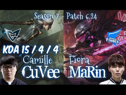 SSG CuVee CAMILLE vs AFs MaRin FIORA Top - Patch 6.24 KR Ranked