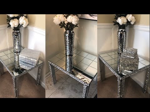 Dollar Tree DIY || Mirrored End Table || Decorating...