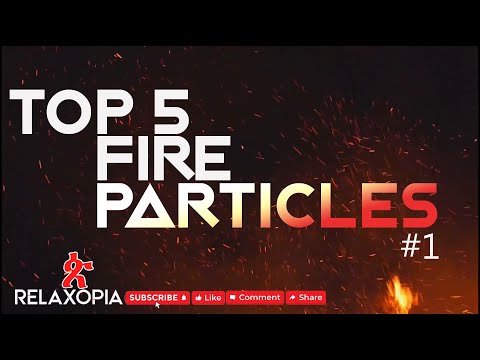Top 5 Fire Particles Overlay, Black Screen Motion Graphics Light Particles, HD Footage, No Copyright