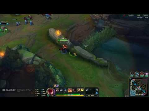 fonRizer's Lee Sin Jungle Gameplay - Lee Sin vs Kindred  Season 7.10 (Perfect KDA)