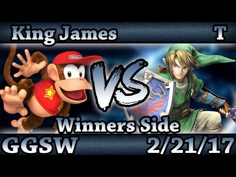 GGSW 21 - KIng James (Diddy) Vs. T (Link) Smash Wii U Winners Side - Smash 4