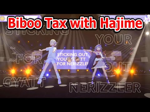 Hajime danced Biboo Tax on her 3D Live with Bijou...