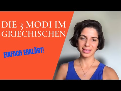 Das sind die 3 Modi im Griechischen!  | Griechische Grammatik einfach erklärt