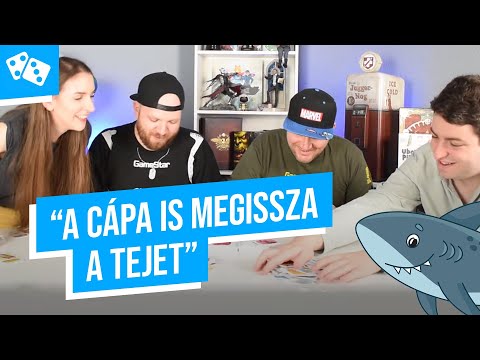 "A cápa is megissza a tejet"  Uborkától a Pingvinig társasjáték  GameStar - GameStar Hungary