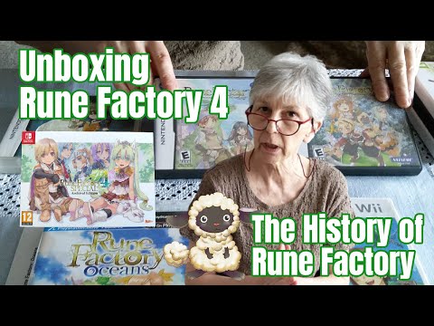 Unboxing Rune Factory 4 and discussing the history of Rune Factory