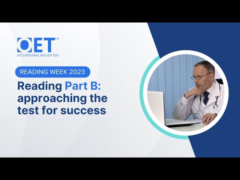 OET Reading Week - Success in Reading Part B