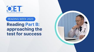 OET Reading Week - Success in Reading Part B