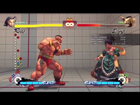 SSF4:AE Rose - Practical Counter-Hit Combo Guide