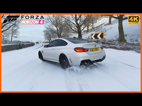 BMW M4 F82 Snow Drift - Forza Horizon 4 PC (4K UHD 60fps)