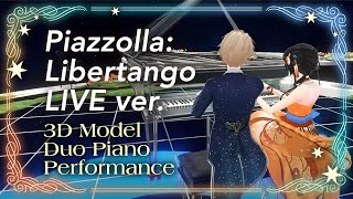 Download lagu 【3D LIVE ver.】アストル・ピアソラ 「リベルタンゴ」｜Piazzolla：Libertango【連弾：八十八カノン・潤音ノクト】 mp3