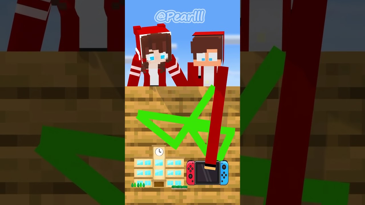 JJ Draw Game or School 🤭- MAIZEN Minecraft Animation